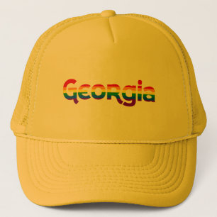 Casquette de texte Georgia Rainbow