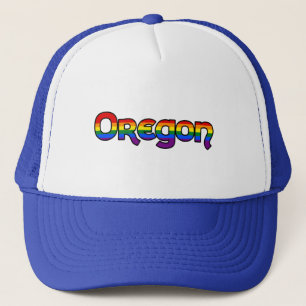 Casquette de texte Oregon Rainbow
