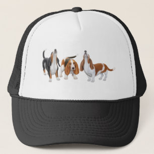 Casquette de trio de Basset Hound