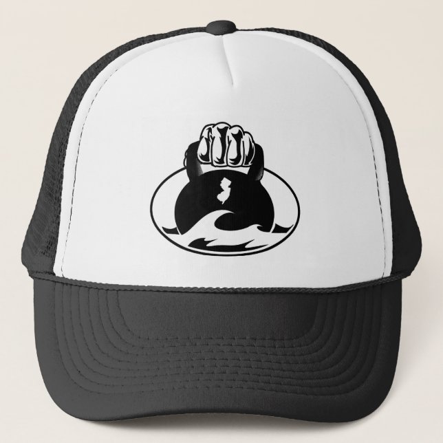 Casquette de vague du Jersey Kettlebell de vieille (Devant)