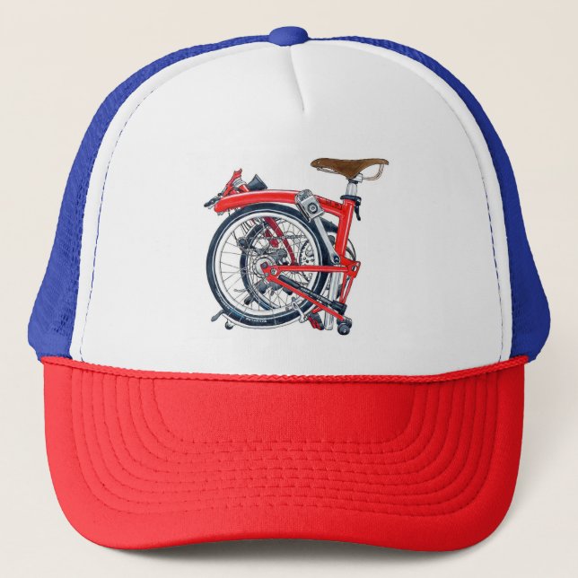 Casquette de vélo de Brompton rétro (casquette de (Devant)
