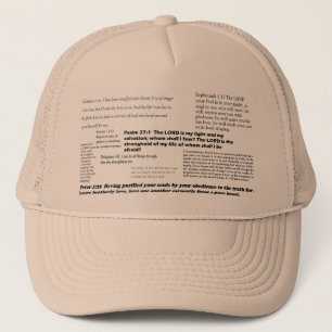 Casquette de vers de bible
