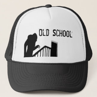Casquette de vieille école de silhouette de
