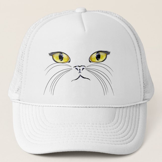 Casquette de visage de chat (Devant)