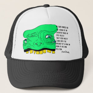 CASQUETTE de VISAGE de lutin avec le poème