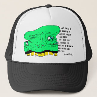 CASQUETTE de VISAGE de lutin avec le poème