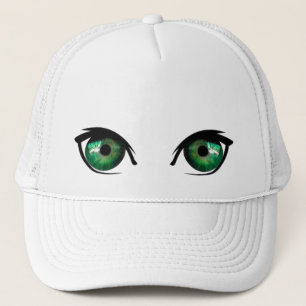 Casquette de yeux verts