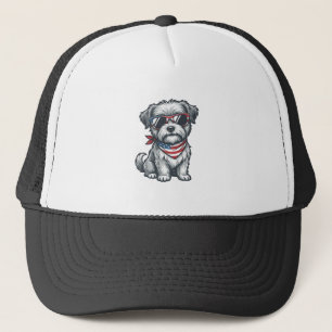Casquette Débardeur vintage à gravure patriotique Shaggy Dog
