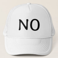 Déclaration Audacieuse 'Non' Minimaliste