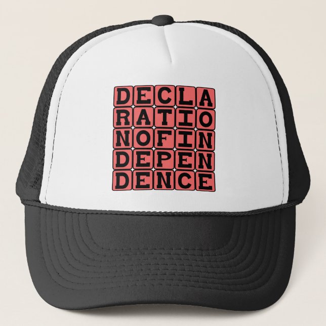 Casquette Déclaration d'indépendance (Devant)