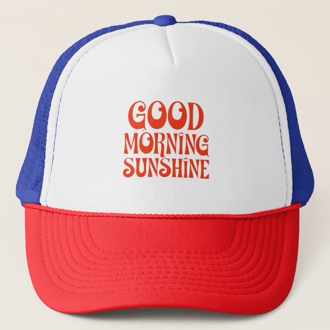 Casquette Décor rétro Good Morning Sunshine (Devant)
