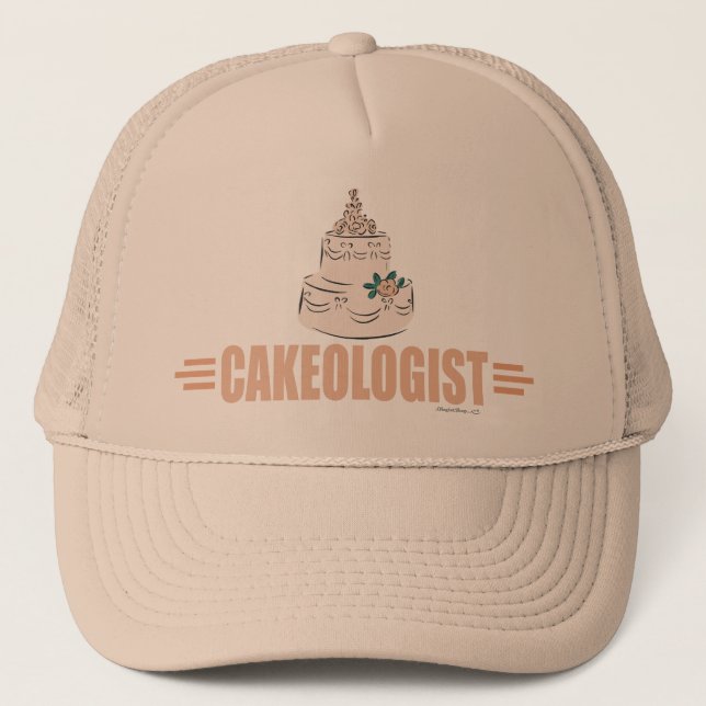 Casquette Décoration humoristique de gâteaux (Devant)