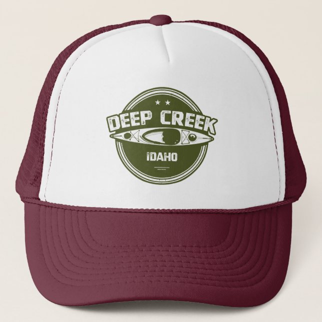 Casquette Deep Creek Wild Et Rivière Pittoresque Idaho Kayak (Devant)