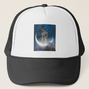 Casquette Déesse Luna diffusant les étoiles la nuit
