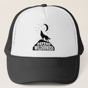 Casquette Défendre la lune de loup sauvage