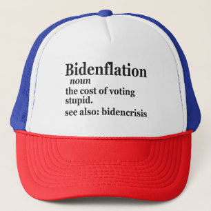 Casquette Définition amusante BidenFlation Politique américa