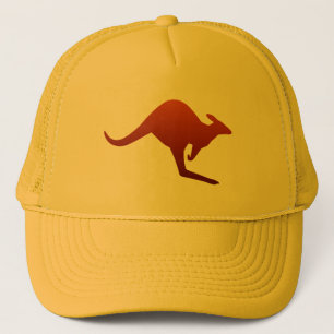 Casquette Dégradé de désert orange brûlé silhouette de kango