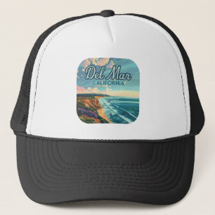 Casquette Del Mar California San Diego Beach Pacifique Vinta