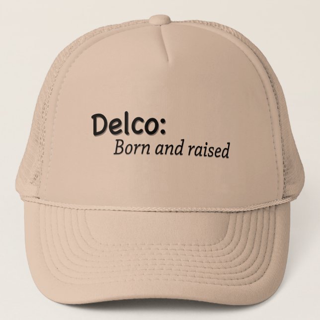 Casquette Delco Né et élevé (Devant)