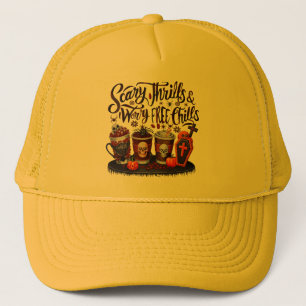 Casquette Délicieux café d'Halloween pour les Sips Éffrayant