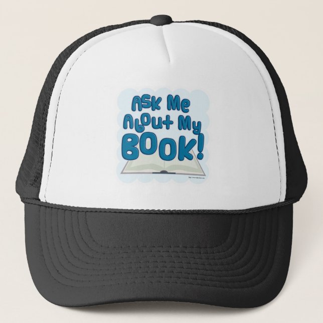 Casquette Demandez-Moi À Propos De Mon Livre ! Style amusant (Devant)
