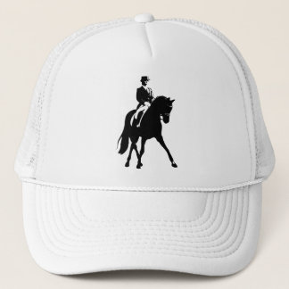 Casquette Demi de silhouette de passage de dressage