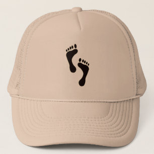 Casquette d'empreintes de pas