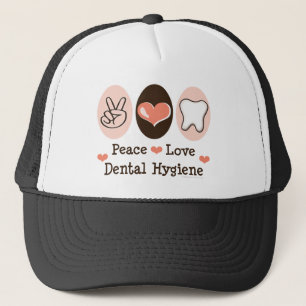 Casquette dentaire d'hygiène d'amour de paix