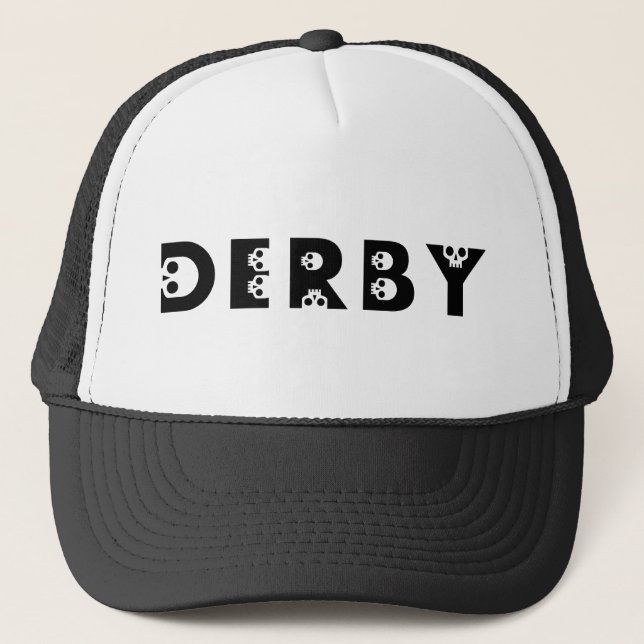 Casquette derby : skullphabet (Devant)
