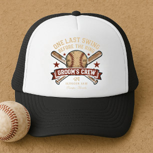 Casquette Dernière partie de baseball pour le futur marié