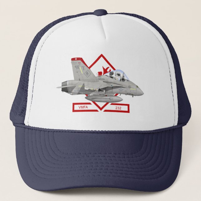 Casquette des diables rouges VMFA-232 (Devant)