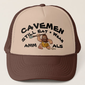 Casquette Des HOMMES DES CAVERNES - mangez et portez les