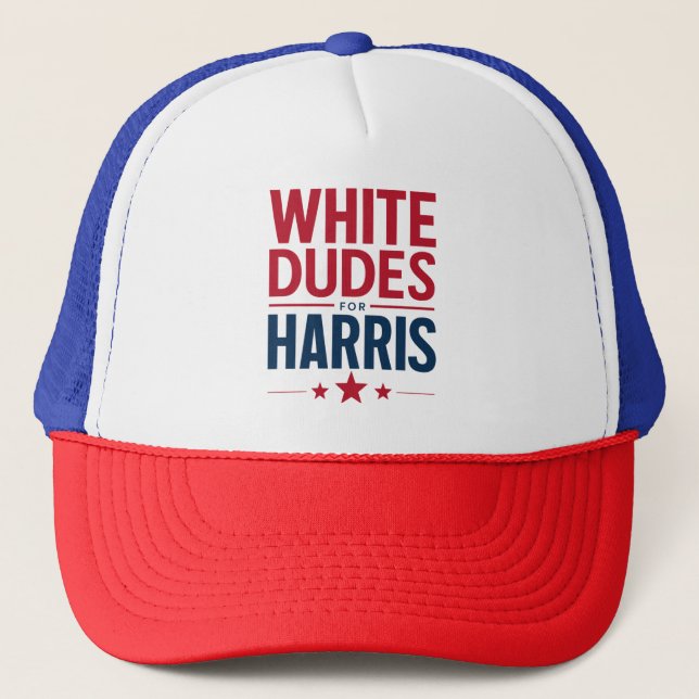 Casquette Des Mecs Blancs Pour Harris Election Kamala Harris (Devant)