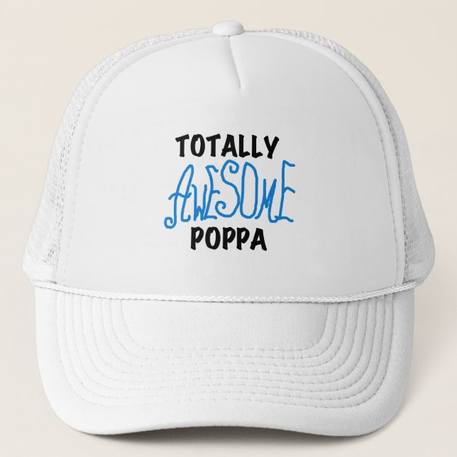Casquette Des tee-shirts et cadeaux Poppa absolument géniaux (Devant)
