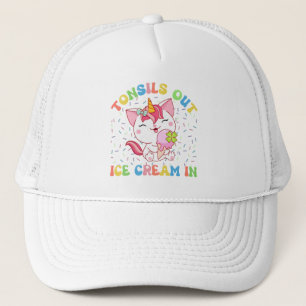 Casquette Des Tonsiles, De La Glace Dans Chat Unicorn
