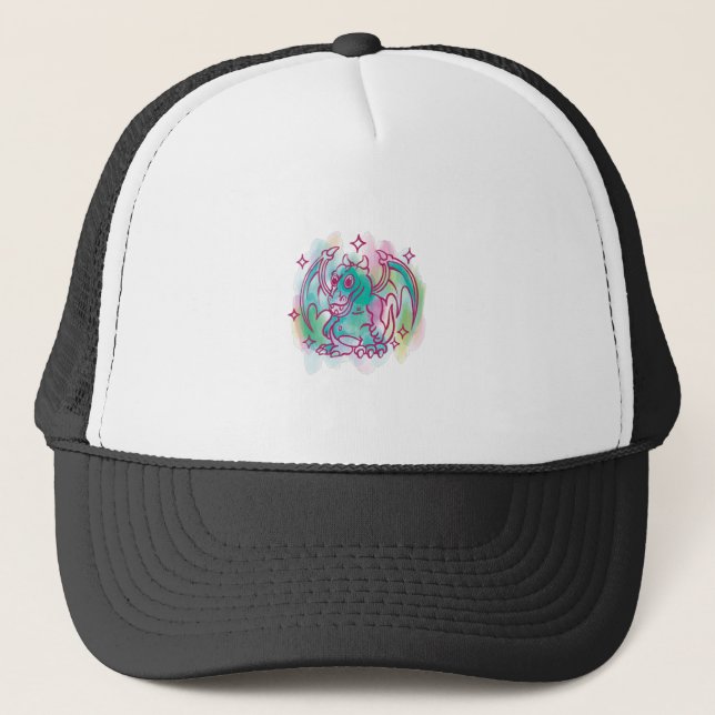 Casquette Design Imaginaire Dragon mignon (Devant)