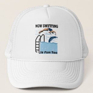 Casquette Design parfait nageur - Maintenant nager est amusa