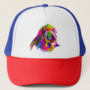 Casquette Design Pristrique géométrique de la tête de lion