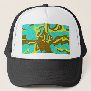 Casquette Design Turquoise