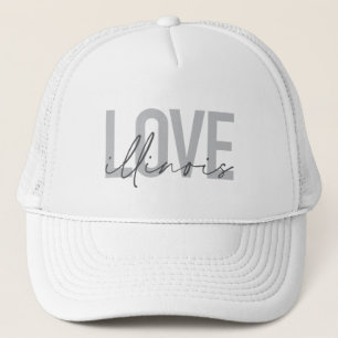 Casquette Design urbain, moderne, simple, cool Love Illinois