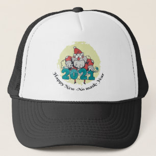 CASQUETTE DÉSINFECTION PÈRE NOËL " HEUREUX NOUVEAU - PAS 