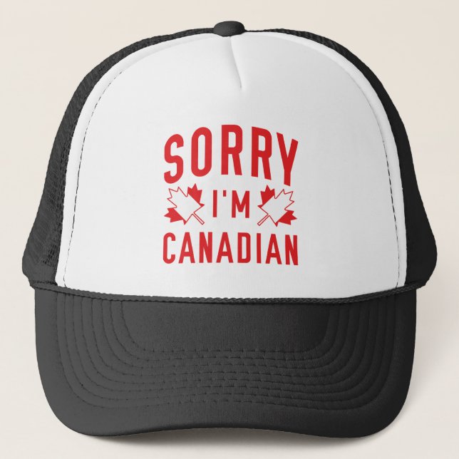 Casquette Désolé, je suis Canadien (Devant)