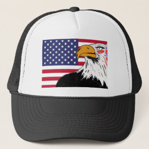 Casquette Dessin américain d'un aigle