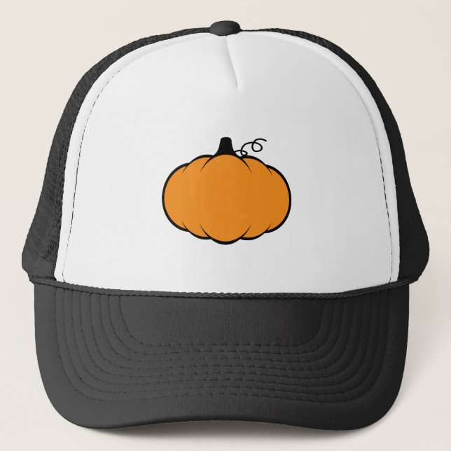 Casquette Dessin Citrouille de la saison automnale (Devant)