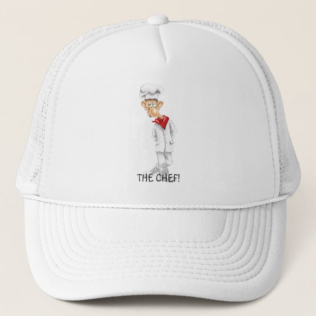 Casquette Dessin de Chef avec des paroles drôles (Devant)