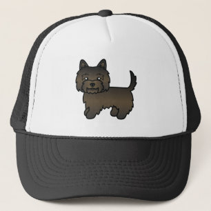 Casquette Dessin de chien de bande dessinée Cairn Terrier Br