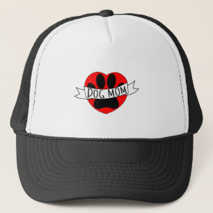 Casquette Dessin De Chien Maman Paw Et Red Heart