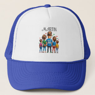 Casquette Dessin de famille Retour pour la fête des pères