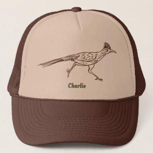 Casquette Dessin d'oiseau coureur du sud-ouest personnalisé