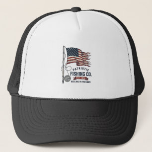 Casquette Dessin vectoriel de drapeau de pêche patriotique v